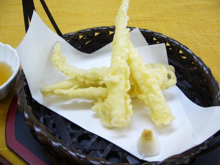 姫竹の天ぷら